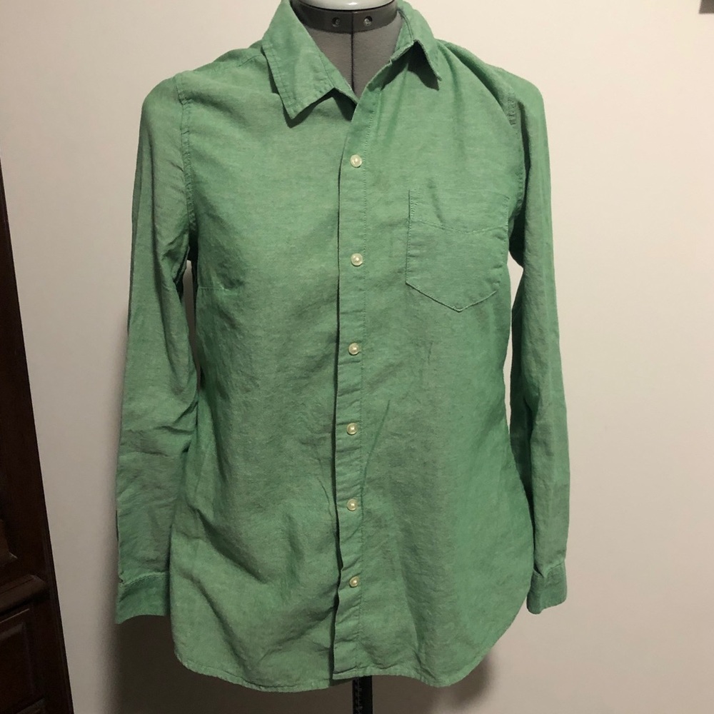 Old Navy Green Button Down Shirt Medium